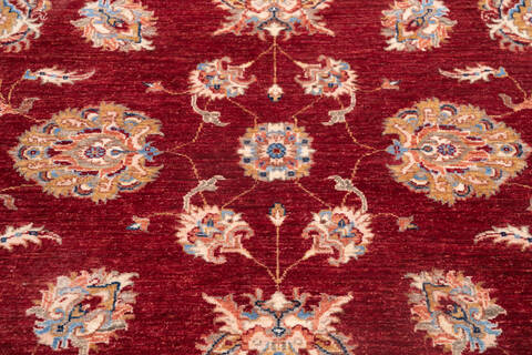 Chobi Red Hand Knotted 411 X 67 Area Rug 700-146258 Image 3