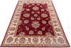 Chobi Red Hand Knotted 411 X 67  Area Rug 700-146258 Thumb 1