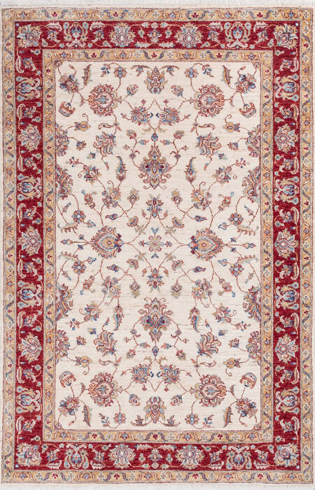 Chobi Beige Hand Knotted 41 X 63 Area Rug 700-146263 Image 0
