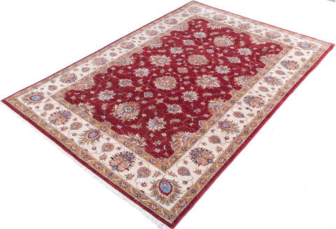 Chobi Red Hand Knotted 57 X 80  Area Rug 700-146267 Image 2