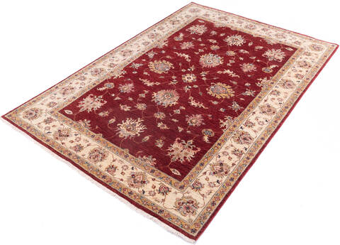 Chobi Red Hand Knotted 59 X 82 Area Rug 700-146270 Image 2