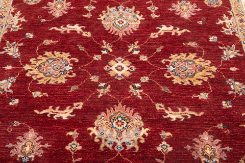 Chobi Red Hand Knotted 59 X 82 Area Rug 700-146270 Image 3