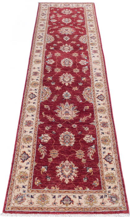 Chobi Red Runner Hand Knotted 29 X 102 Area Rug 700-146271 Image 1