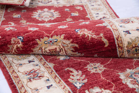 Chobi Red Runner Hand Knotted 29 X 102 Area Rug 700-146271 Image 5