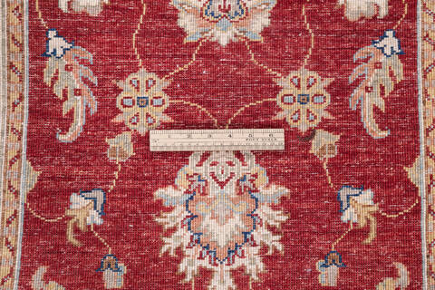 Chobi Red Runner Hand Knotted 29 X 102 Area Rug 700-146271 Image 6