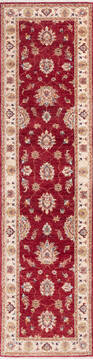 Afghan Chobi Red Runner 10 to 12 ft Wool Carpet 146272
