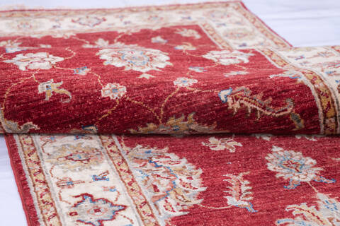 Chobi Red Runner Hand Knotted 28 X 84 Area Rug 700-146274 Image 5