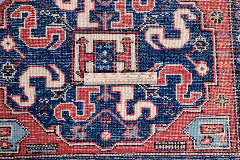 Kazak Red Hand Knotted 33 X 411 Area Rug 700-146283 Image 6