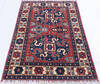 Kazak Red Hand Knotted 33 X 411  Area Rug 700-146283 Thumb 1