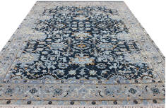 Modern Multicolor Hand Knotted 8'0" X 10'0"  Area Rug 902-146287