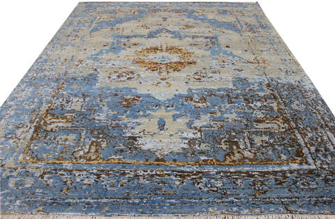 Modern Multicolor Hand Knotted 80 X 100 Area Rug 902-146288 Image 0