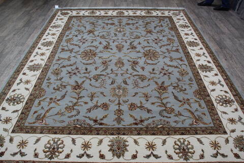Jaipur Blue Hand Knotted 81 X 101 Area Rug 905-146292 Image 10