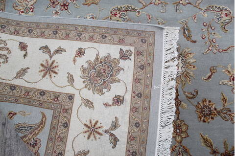 Jaipur Blue Hand Knotted 81 X 101 Area Rug 905-146292 Image 11