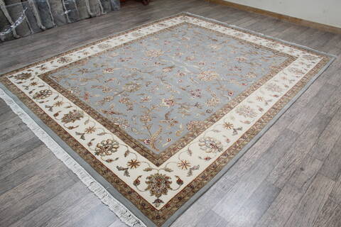 Jaipur Blue Hand Knotted 81 X 101 Area Rug 905-146292 Image 3