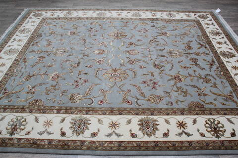 Jaipur Blue Hand Knotted 81 X 101 Area Rug 905-146292 Image 4