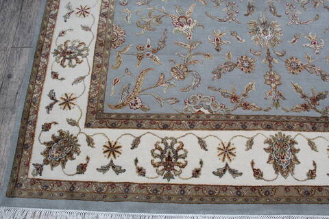 Jaipur Blue Hand Knotted 81 X 101 Area Rug 905-146292 Image 5