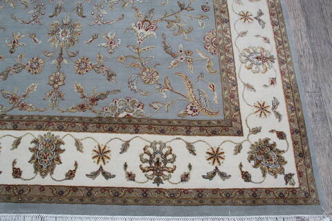 Jaipur Blue Hand Knotted 81 X 101 Area Rug 905-146292 Image 6