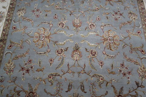 Jaipur Blue Hand Knotted 81 X 101 Area Rug 905-146292 Image 7