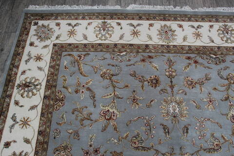 Jaipur Blue Hand Knotted 81 X 101 Area Rug 905-146292 Image 8