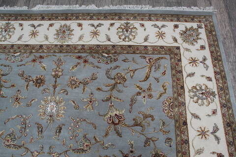 Jaipur Blue Hand Knotted 81 X 101 Area Rug 905-146292 Image 9
