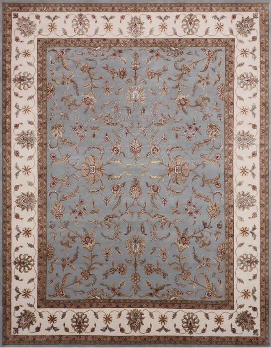 Jaipur Blue Hand Knotted 81 X 101 Area Rug 905-146292 Image 0