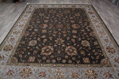 Jaipur Brown Hand Knotted 81 X 102 Area Rug 905-146300 Image 10