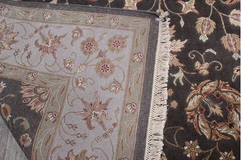 Jaipur Brown Hand Knotted 81 X 102 Area Rug 905-146300 Image 11