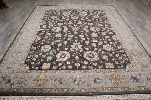 Jaipur Brown Hand Knotted 81 X 102 Area Rug 905-146300 Image 1
