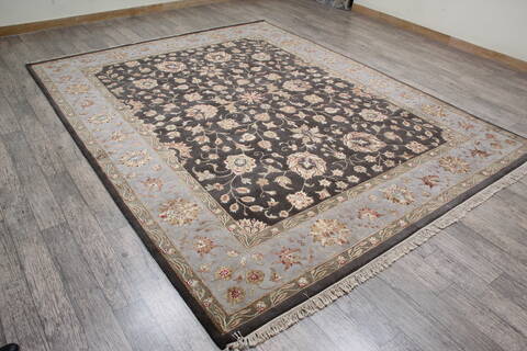 Jaipur Brown Hand Knotted 81 X 102 Area Rug 905-146300 Image 2