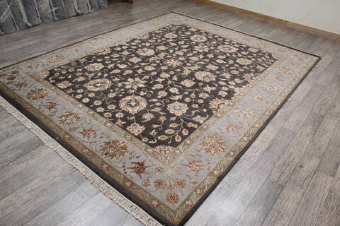 Jaipur Brown Hand Knotted 81 X 102 Area Rug 905-146300 Image 3