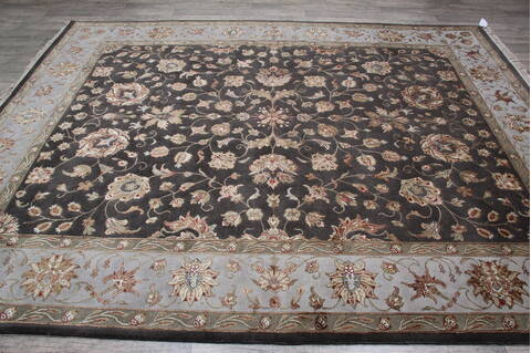 Jaipur Brown Hand Knotted 81 X 102 Area Rug 905-146300 Image 4