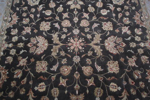 Jaipur Brown Hand Knotted 81 X 102 Area Rug 905-146300 Image 7