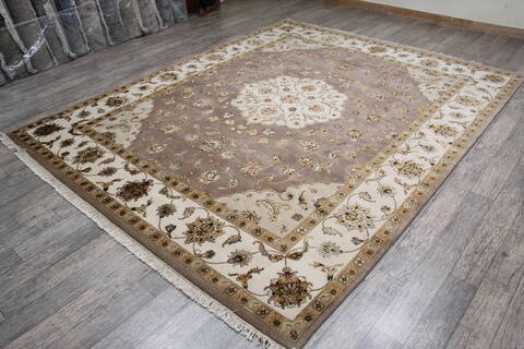 Jaipur Beige Hand Knotted 711 X 100 Area Rug 905-146311 Image 3