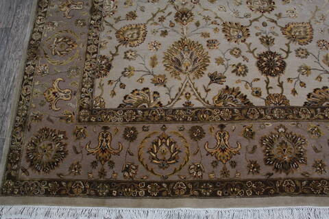 Jaipur White Hand Knotted 81 X 102  Area Rug 905-146319 Image 5