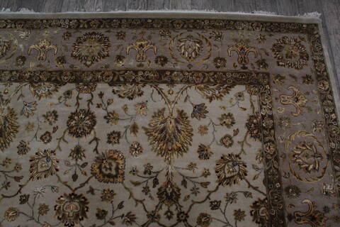 Jaipur White Hand Knotted 81 X 102  Area Rug 905-146319 Image 9