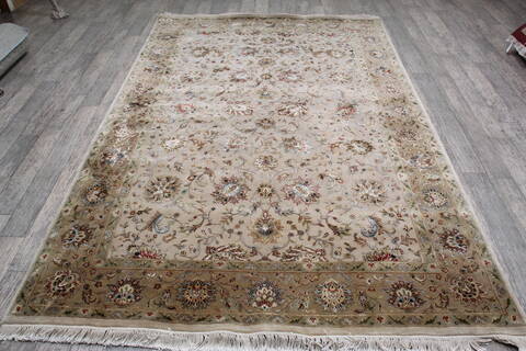 Jaipur Beige Hand Knotted 61 X 92 Area Rug 905-146320 Image 1