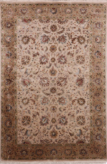 Jaipur Beige Hand Knotted 61 X 92 Area Rug 905-146320 Image 0