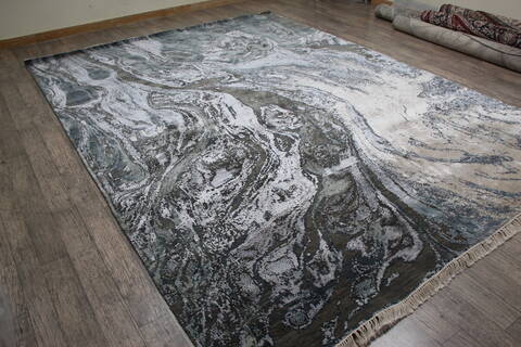 Jaipur Grey Hand Knotted 90 X 120 Area Rug 905-146321 Image 2