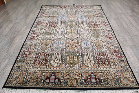 Bakhtiar Black Hand Knotted 510 X 810 Area Rug 905-146323 Image 1