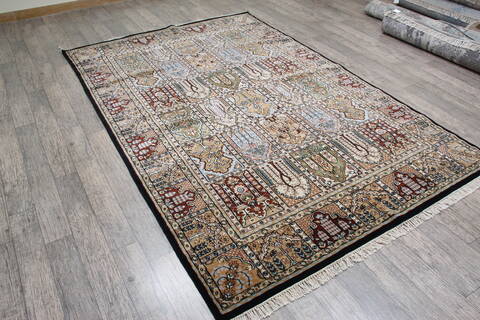 Bakhtiar Black Hand Knotted 510 X 810 Area Rug 905-146323 Image 2