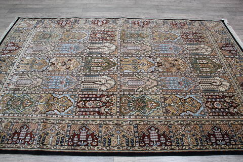Bakhtiar Black Hand Knotted 510 X 810 Area Rug 905-146323 Image 4
