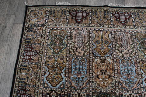 Bakhtiar Black Hand Knotted 510 X 810 Area Rug 905-146323 Image 8
