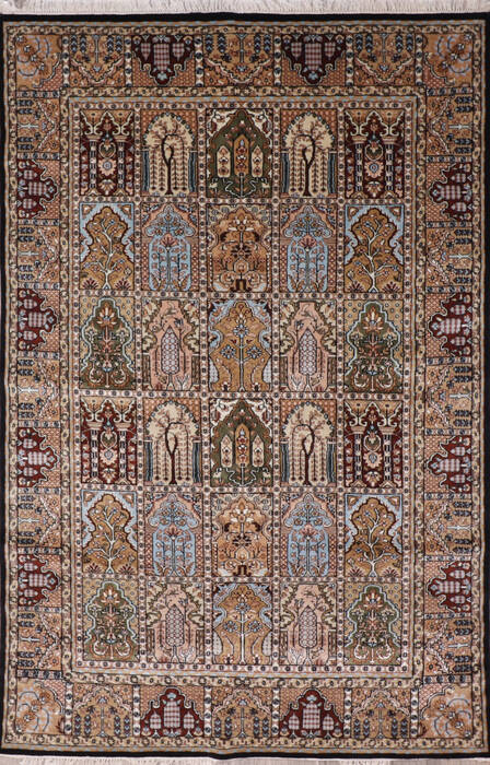 Bakhtiar Black Hand Knotted 510 X 810 Area Rug 905-146323 Image 0