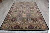 Hamedan Black Hand Knotted 62 X 92  Area Rug 905-146324 Thumb 1