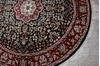 Kashan Black Round Hand Knotted 60 X 60  Area Rug 905-146326 Thumb 6