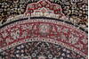 Kashan Black Round Hand Knotted 60 X 60  Area Rug 905-146326 Thumb 7