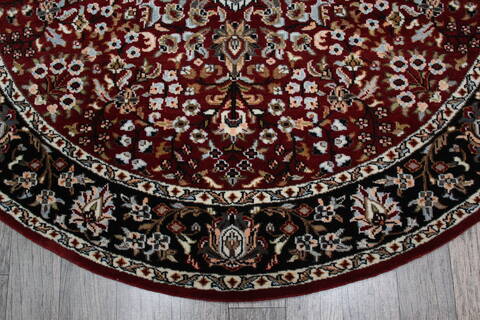 Kashan Red Round Hand Knotted 62 X 62 Area Rug 905-146328 Image 5