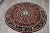 Kashan Red Round Hand Knotted 62 X 62  Area Rug 905-146328 Thumb 7