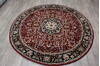 Kashan Red Round Hand Knotted 62 X 62 Area Rug 905-146328 Thumb 7