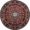 Kashan Red Round Hand Knotted 62 X 62  Area Rug 905-146328 Thumb 0